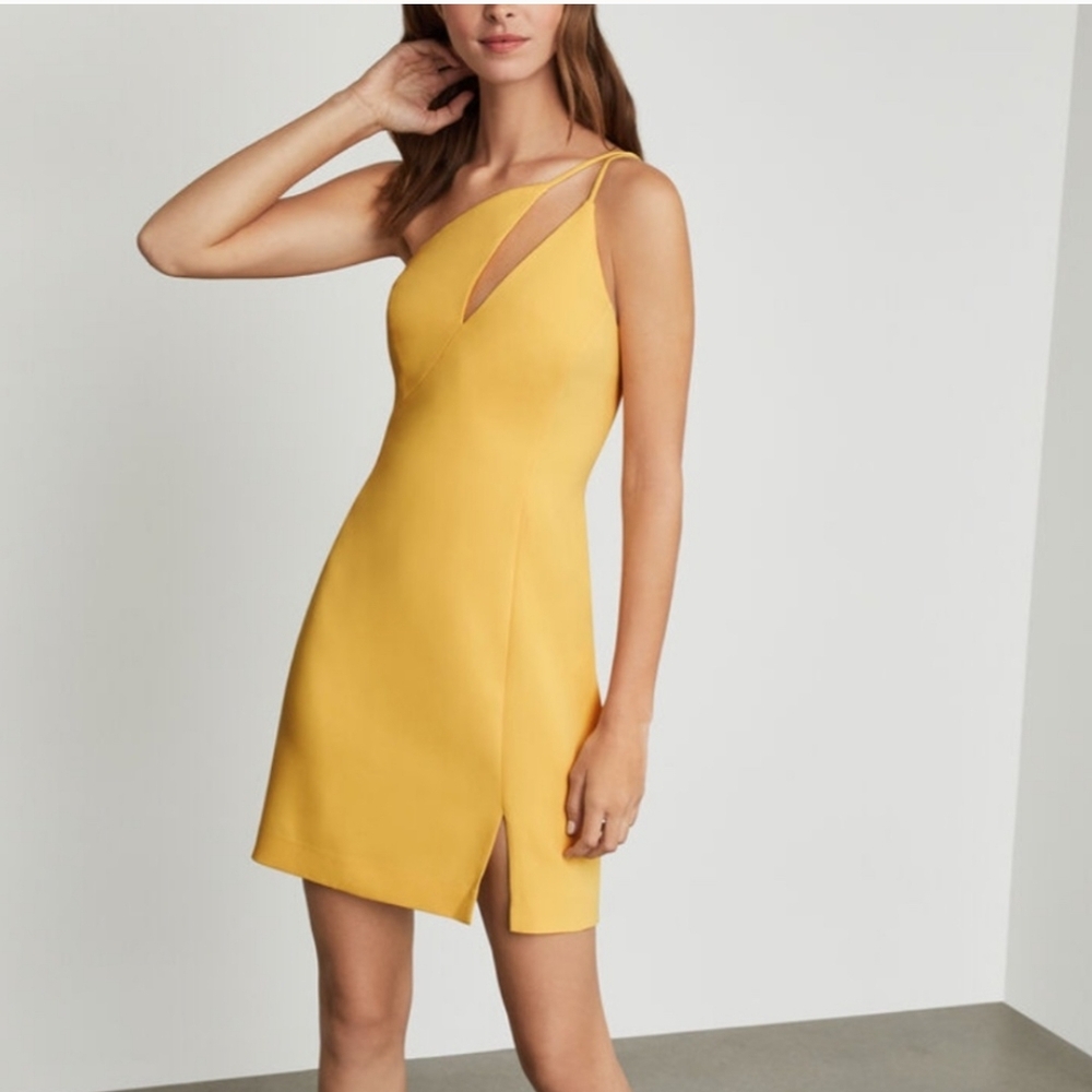 Yellow One-Shoulder Dress